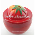 fruit shaped cosmetic pp cream jar